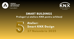 Smart design | Smart buildings - prelegeri și ateliere KNX pentru arhitecți